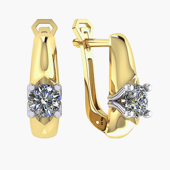 9600702 Серьги (Au 585)