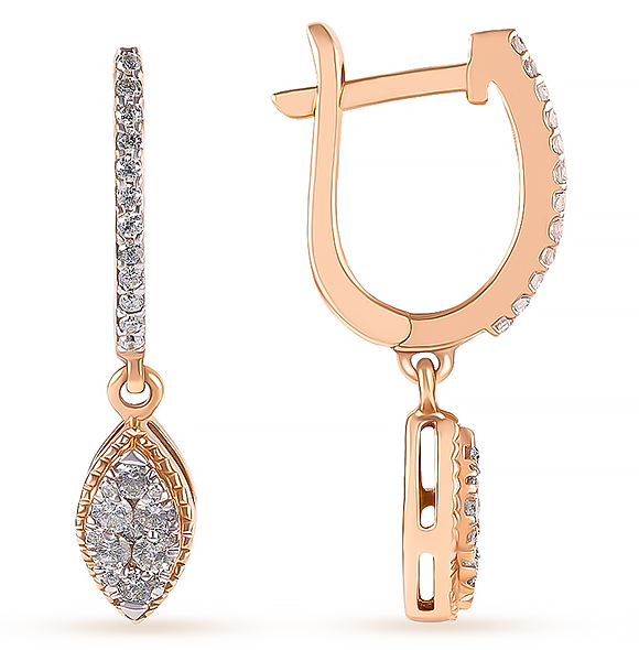 113155/21077/331 Серьги (Au 585)