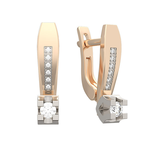 0601224 Серьги (Au 585)