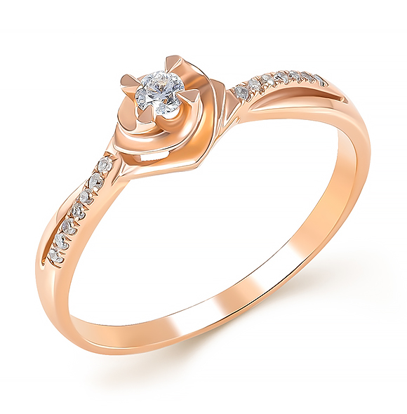 R17387R/117 Кольцо (Au 585)