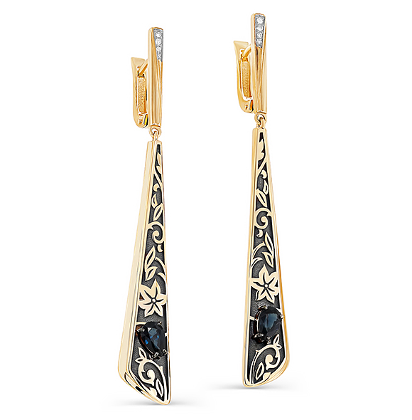 12-21674-1189 серьги (585)