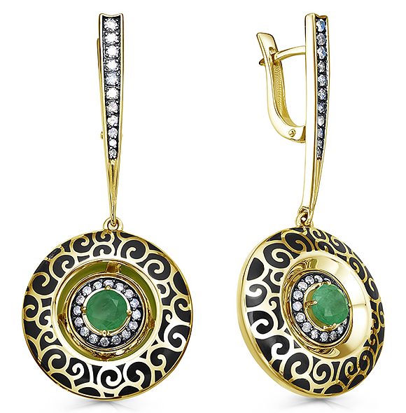 12-21966-1202 серьги (585)